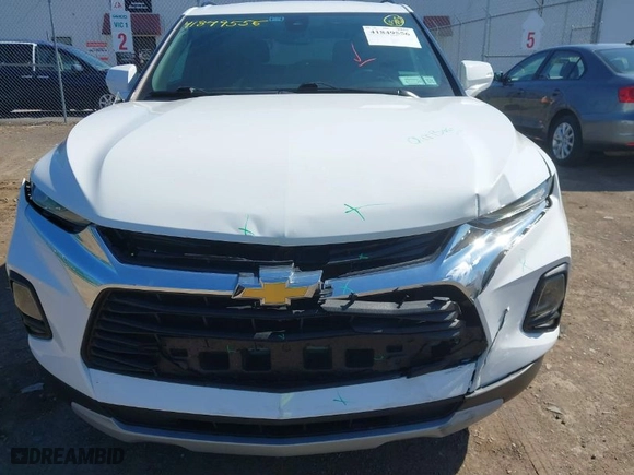 2022 Chevrolet Blazer LT with VIN 3GNKBHR43NS219954, listed as a IAAI auction lot 41849556 with 57,836 mi miles. Bid and sale history available at carsss.com. Image 6.