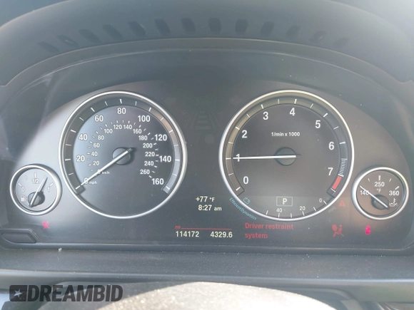 2014 BMW 5 Series 528i with VIN WBA5A5C5XED509484, listed as a IAAI auction lot 42607996 with 114,172 mi miles and . Bid and sale history available at DreamBid. Image 7.