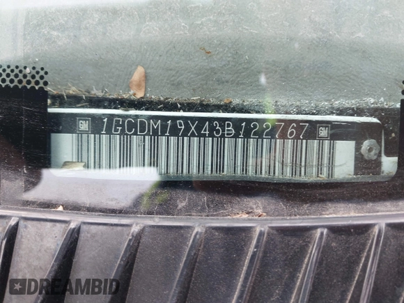 2003 Chevrolet Astro Cargo z VIN 1GCDM19X43B122767, wystawiony jako IAAI lot #41697869 z przebiegiem Nie podano mil oraz . Historia ofert i sprzedaży dostępna na DreamBid. Obrazek 9.