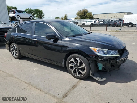 2016 Honda Accord Sedan EX with VIN 1HGCR2F73GA157319, listed as a Copart auction lot 52446385 with 105,742 mi miles and Salvage Title. Bid and sale history available at carsss.com. Image 4.