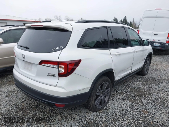 2022 Honda Pilot Sport z VIN 5FNYF6H37NB067593, wystawiony jako IAAI lot #41773225 z przebiegiem 55 480 mil mil oraz . Historia ofert i sprzedaży dostępna na DreamBid. Obrazek 4.