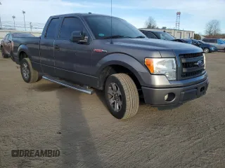 2013 Ford F-150 XL with VIN 1FTFX1CF5DFC03478, listed as a Copart auction lot 46037155 with 164,241 mi miles and Salvage Title. Bid and sale history available at carsss.com. Image 4.