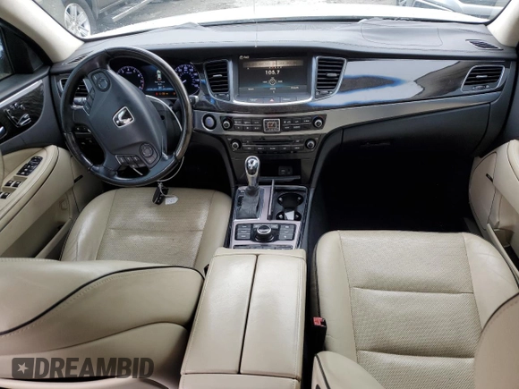 2015 Hyundai Equus Ultimate z VIN KMHGH4JH3FU099414, wystawiony jako Copart lot #83268144 z przebiegiem 133 560 mil mil oraz Szkoda całkowita • Salvage title. Historia ofert i sprzedaży dostępna na DreamBid. Obrazek 8.