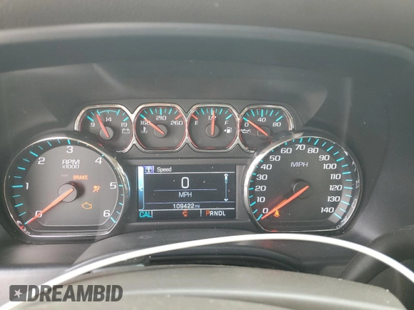 2017 Chevrolet Silverado 1500 LT with VIN 3GCUKREHXHG286476, listed as a Copart auction lot 49217215 with 109,422 mi miles and Salvage Title. Bid and sale history available at DreamBid. Image 9.