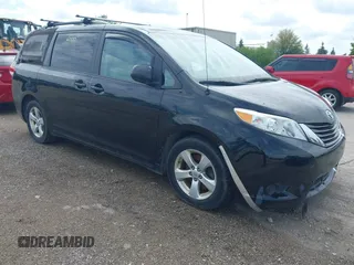 2013 Toyota Sienna LE AAS with VIN 5TDKK3DC3DS392029, listed as a IAAI auction lot 42366000 with 199,237 mi miles and . Bid and sale history available at DreamBid. Image 1.