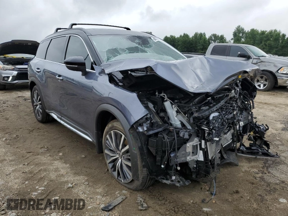 2024 Infiniti QX60 Autograph with VIN 5N1DL1HU0RC351441, listed as a Copart auction lot 63048824 with 6,953 mi miles and Salvage title. Bid and sale history available at DreamBid. Image 4.