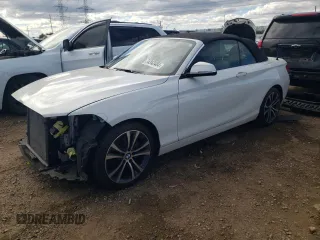 2018 BMW 2 Series 230i xDrive with VIN WBA2K1C56JVB64714, listed as a Copart auction lot 74342484 with 22,653 mi miles and Salvage Title. Bid and sale history available at carsss.com. Image 1.