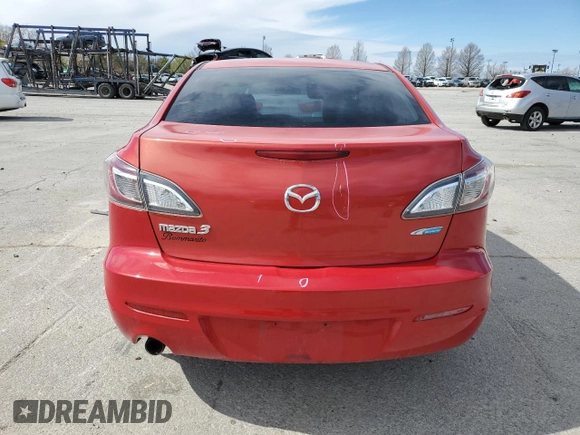 2013 Mazda 3 i Grand Touring with VIN JM1BL1W73D1801628, listed as a Copart auction lot 50356015 with 213,796 mi miles and Salvage Title. Bid and sale history available at carsss.com. Image 6.