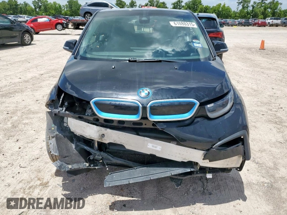 2018 BMW i3 with VIN WBY7Z4C57JVD95738, listed as a Copart auction lot 61080315 with Not provided miles and Salvage title. Bid and sale history available at DreamBid. Image 5.