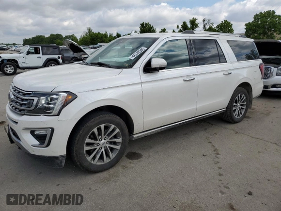 2018 Ford Expedition Max Limited with VIN 1FMJK2AT0JEA67068, listed as a Copart auction lot 58620195 with 79,647 mi miles and Salvage title. Bid and sale history available at DreamBid. Image 1.
