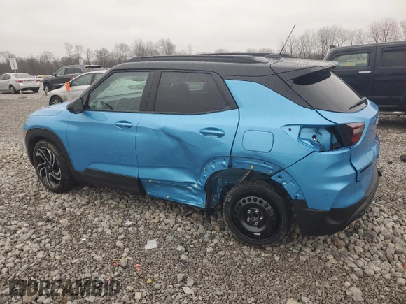 2025 Chevrolet TrailBlazer RS with VIN KL79MTSL9SB024984, listed as a Copart auction lot 84863484 with 1,488 mi miles and Salvage Title. Bid and sale history available at carsss.com. Image 2.