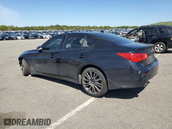 2017 Infiniti Q50 Red Sport 400 z VIN JN1FV7AR1HM870851, wystawiony jako Copart lot #56178215 z przebiegiem 106 468 mil mil oraz Nie do naprawy • Non repairable. Historia ofert i sprzedaży dostępna na DreamBid. Obrazek 2.