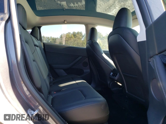 2023 Tesla Model Y Long Range with VIN 7SAYGDEE8PF889879, listed as a Copart auction lot 46115535 with 17,818 mi miles and Salvage Title. Bid and sale history available at DreamBid. Image 10.