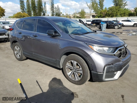 2021 Honda CR-V LX with VIN 5J6RW1H29ML005911, listed as a Copart auction lot 43003845 with 67,387 mi miles and Salvage Title. Bid and sale history available at carsss.com. Image 4.
