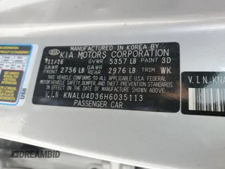 2017 Kia K900 Luxury with VIN KNALU4D36H6035113, listed as a Copart auction lot 52141195 with 92,299 mi miles and Salvage Title. Bid and sale history available at carsss.com. Image 12.