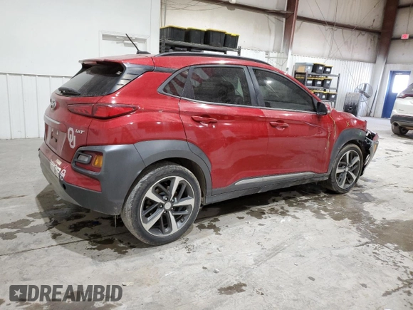 2018 Hyundai Kona Limited with VIN KM8K33A53JU099558, listed as a Copart auction lot 45492725 with 115,298 mi miles and Salvage Title. Bid and sale history available at carsss.com. Image 3.