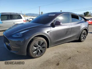 2024 Tesla Model Y with VIN 7SAYGDED7RF108604, listed as a Copart auction lot 48384825 with 24,603 mi miles and Salvage Title. Bid and sale history available at DreamBid. Image 1.