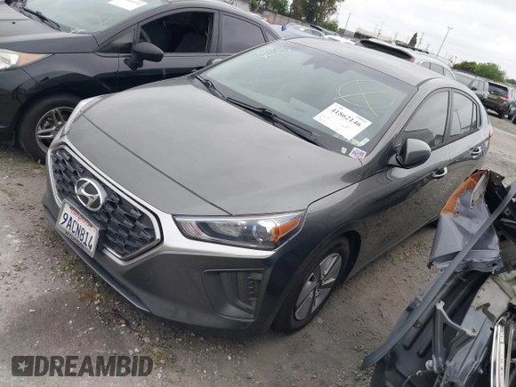 2022 Hyundai Ioniq Blue with VIN KMHC65LC0NU281307, listed as a IAAI auction lot 41862146 with 61,061 mi miles and . Bid and sale history available at DreamBid. Image 18.