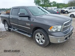 2015 Ram 1500 Big Horn with VIN 1C6RR7LM9FS687388, listed as a IAAI auction lot 42601001 with 162,766 mi miles and . Bid and sale history available at DreamBid. Image 1.