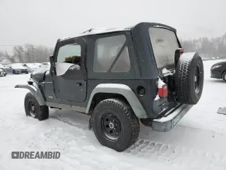 2002 Jeep Wrangler X with VIN 1J4FA39SX2P770191, listed as a Copart auction lot 44118945 with 168,148 mi miles and Salvage Title. Bid and sale history available at carsss.com. Image 2.