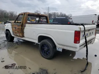 1985 Ford F-150 with VIN 1FTDF15Y4FNA66826, listed as a Copart auction lot 43598765 with 0 mi miles and Salvage Title. Bid and sale history available at carsss.com. Image 2.