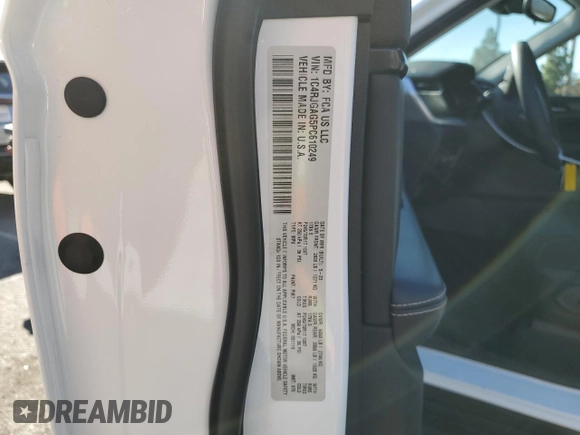 2023 Jeep Grand Cherokee Laredo with VIN 1C4RJGAG5PC610249, listed as a Copart auction lot 81630784 with 43,286 mi miles and Salvage title. Bid and sale history available at DreamBid. Image 13.