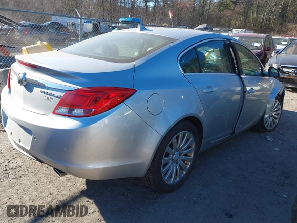 2011 Buick Regal with VIN 2G4GX5GV9B9189549, listed as a IAAI auction lot 41259136 with 83,354 mi miles and . Bid and sale history available at DreamBid. Image 4.