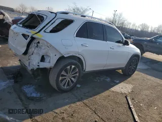 2021 Mercedes-Benz GLE 350 with VIN 4JGFB4KB5MA410086, listed as a Copart auction lot 88860435 with 19,787 mi miles and Salvage title. Bid and sale history available at DreamBid. Image 3.