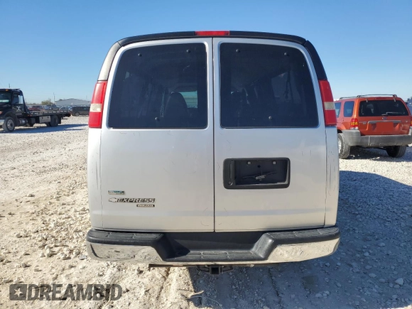 2011 Chevrolet Express Passenger 1LT with VIN 1GAZG1FGXB1161443, listed as a Copart auction lot 83894774 with 167,783 mi miles and Clean title. Bid and sale history available at DreamBid. Image 6.