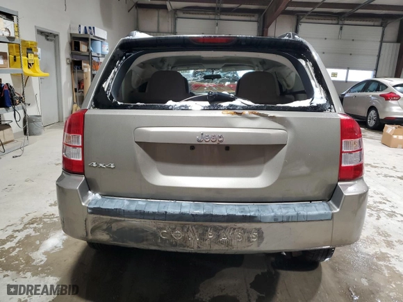 2008 Jeep Compass Sport with VIN 1J8FF47W48D642664, listed as a Copart auction lot 45213485 with 215,009 mi miles and Salvage Title. Bid and sale history available at carsss.com. Image 6.