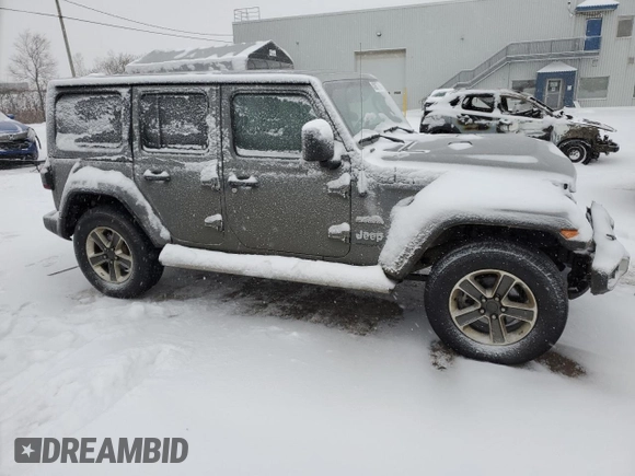 2021 Jeep Wrangler Unlimited Sahara z VIN 1C4HJXEG0MW572641, wystawiony jako Copart lot #42867765 z przebiegiem 93 609 mil mil oraz Szkoda całkowita • Salvage title. Historia ofert i sprzedaży dostępna na DreamBid. Obrazek 4.