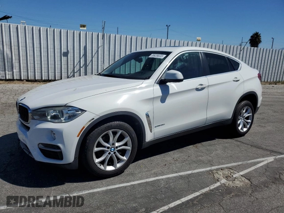 2016 BMW X6 sDrive35i with VIN 5UXKU0C55G0F92740, listed as a Copart auction lot 65639533 with 84,708 mi miles. Bid and sale history available at carsss.com. Image 1.