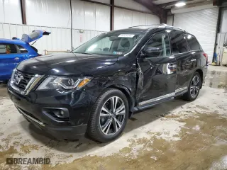 2020 Nissan Pathfinder Platinum with VIN 5N1DR2DM6LC650174, listed as a Copart auction lot 49220735 with 18633 miles and Salvage Title. Bid and sale history available at carsss.com. Image 1.