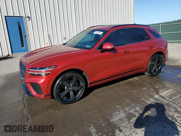2023 Genesis GV70 2.5T with VIN KMUMADTB8PU116064, listed as a Copart auction lot 54389095 with 22,893 mi miles and Salvage Title. Bid and sale history available at DreamBid. Image 1.