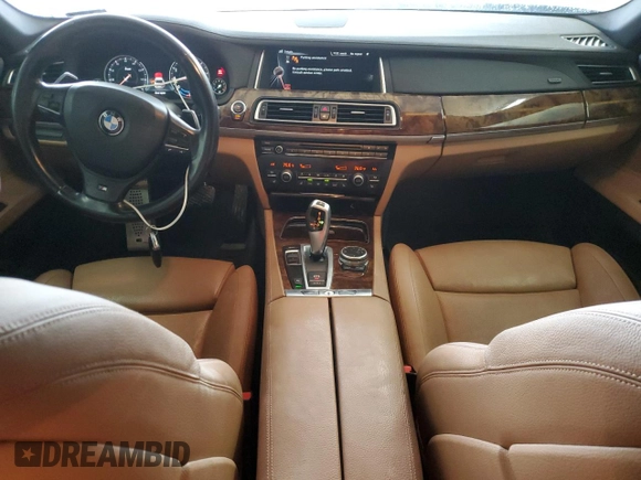 2014 BMW 7 Series 740Li with VIN WBAYE4C50ED138606, listed as a Copart auction lot 42158725 with 166,402 mi miles and Salvage Title. Bid and sale history available at carsss.com. Image 8.
