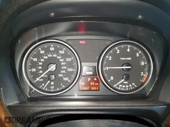 2009 BMW 3 Series 328i with VIN WBAPH77529NL82255, listed as a Copart auction lot 45608355 with 110,097 mi miles and Salvage Title. Bid and sale history available at carsss.com. Image 9.