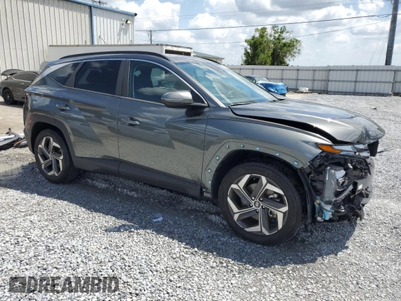 2022 Hyundai Tucson SEL with VIN 5NMJF3AE3NH067374, listed as a Copart auction lot 52634085 with 25,378 mi miles and Salvage Title. Bid and sale history available at DreamBid. Image 4.