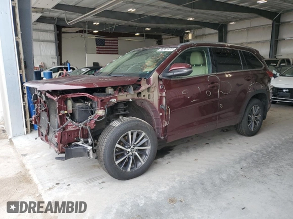 2017 Toyota Highlander XLE z VIN 5TDJZRFH8HS371458, wystawiony jako Copart lot #53861415 z przebiegiem 160 802 mil mil oraz Szkoda całkowita • Salvage title. Historia ofert i sprzedaży dostępna na DreamBid. Obrazek 1.