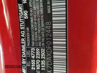 2013 Mercedes-Benz SL 550 z VIN WDDJK7DAXDF012448, wystawiony jako Copart lot #56893805 z przebiegiem 9 133 mil mil oraz Szkoda całkowita • Salvage title. Historia ofert i sprzedaży dostępna na DreamBid. Obrazek 12.