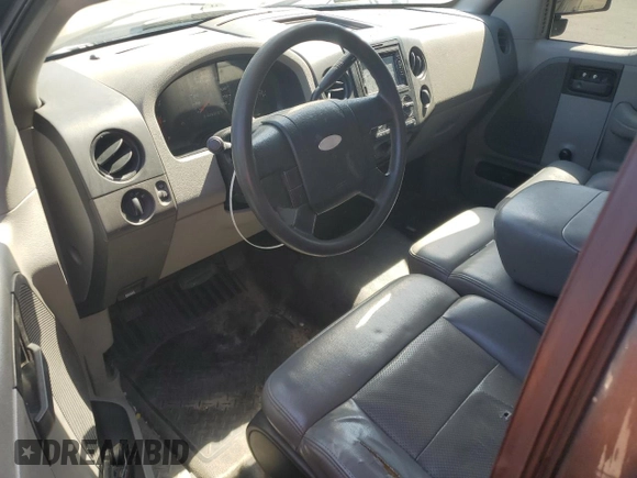 2005 Ford F-150 XL with VIN 1FTRF12215NB69528, listed as a Copart auction lot 51614365 with 160,349 mi miles and Salvage title. Bid and sale history available at DreamBid. Image 8.