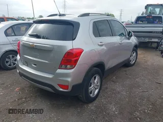 2018 Chevrolet Trax LT with VIN 3GNCJLSB7JL384770, listed as a IAAI auction lot 42176755 with 105,734 mi miles and . Bid and sale history available at carsss.com. Image 4.