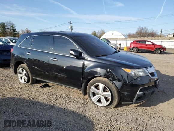 2010 Acura MDX Technology with VIN 2HNYD2H48AH529505, listed as a Copart auction lot 50682825 with 122,832 mi miles and Salvage Title. Bid and sale history available at DreamBid. Image 4.