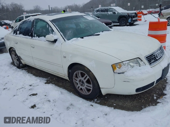 2001 Audi A6 with VIN WAUED54B01N124130, listed as a IAAI auction lot 41574761 with 137,069 mi miles. Bid and sale history available at carsss.com. Image 1.