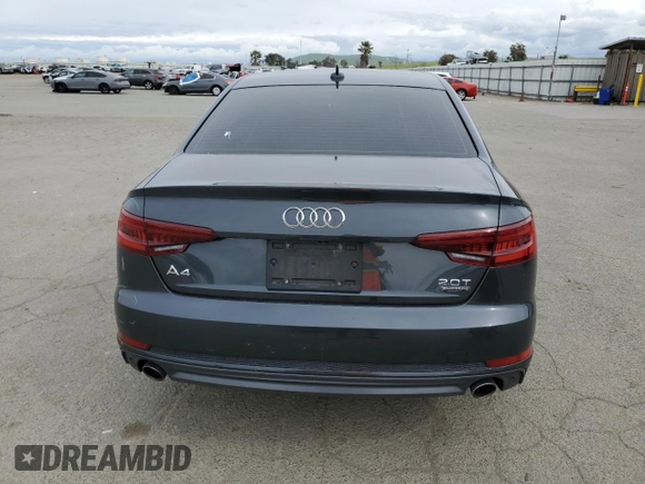 2018 Audi A4 Premium with VIN WAUDNAF49JA036460, listed as a Copart auction lot 48060675 with 135,640 mi miles and Salvage Title. Bid and sale history available at carsss.com. Image 6.
