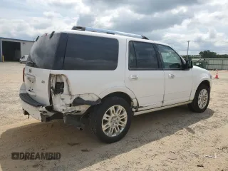 2014 Ford Expedition Limited с VIN 1FMJU1K57EEF06468, выставлен на аукционе Copart как лот 81625914 с пробегом 130 914 миль миль и Списание • Salvage title. История ставок и продаж доступна на DreamBid. Изображение 3.