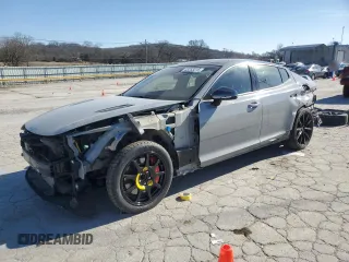 2022 Kia Stinger GT1 with VIN KNAE45LC7N6110137, listed as a Copart auction lot 43253315 with 35,324 mi miles and Clean Title. Bid and sale history available at carsss.com. Image 1.