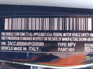 2017 Jeep Renegade Latitude z VIN ZACCJBBB6HPG55080, wystawiony jako IAAI lot #42179742 z przebiegiem 59 620 mil mil oraz . Historia ofert i sprzedaży dostępna na DreamBid. Obrazek 9.