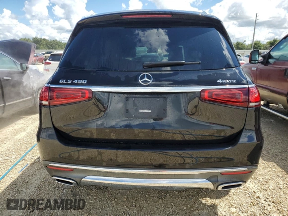 2021 Mercedes-Benz GLS 450 with VIN 4JGFF5KE3MA382289, listed as a Copart auction lot 73892044 with 52,262 mi miles and Salvage Title. Bid and sale history available at DreamBid. Image 6.
