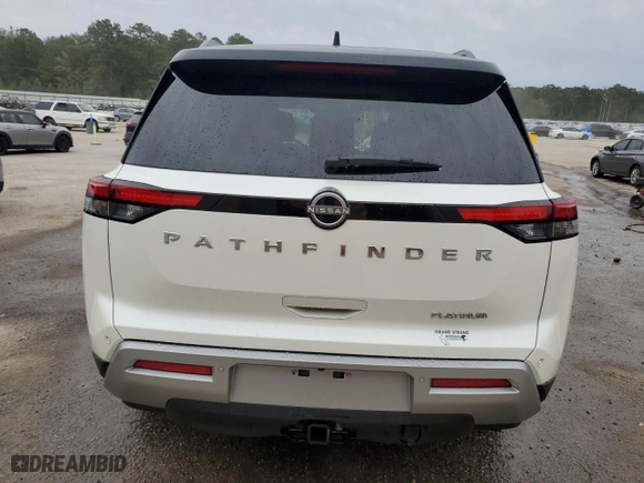 2024 Nissan Pathfinder Platinum with VIN 5N1DR3DH2RC279760, listed as a Copart auction lot 74944464 with 5,293 mi miles and Salvage Title. Bid and sale history available at carsss.com. Image 6.