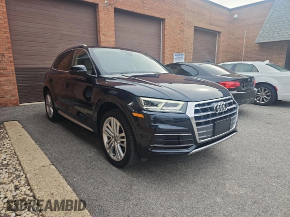 2019 Audi Q5 Premium Plus with VIN WA1BNAFY5K2083360, listed as a Copart auction lot 52040605 with 36,850 mi miles and Salvage Title. Bid and sale history available at carsss.com. Image 1.